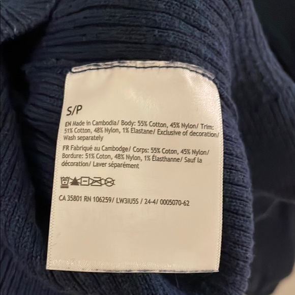 Lululemon Reversible Navy Ribbed Sweater - Picture 3 of 3